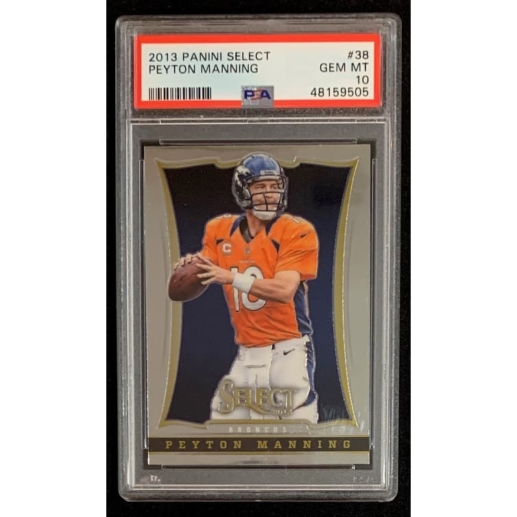 Peyton Manning 2013 Panini Select Football Card #38 Graded PSA 10 - 8'6" x 11'6"