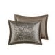 preview thumbnail 49 of 72, Madison Park Whitman Reversible Oversized 5-piece Jacquard Bedspread Quilt Set with Shams and Embroidered Throw Pillows