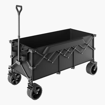 Collapsible Garden Wagon 450LB Capacity Outdoor Folding Cart - 48.03 × 23.62 × 24.02 in