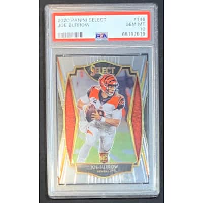 Joe Burrow 2020 Panini Select Football Rookie Card RC #146 Graded PSA 10 - 8'6" x 11'6"