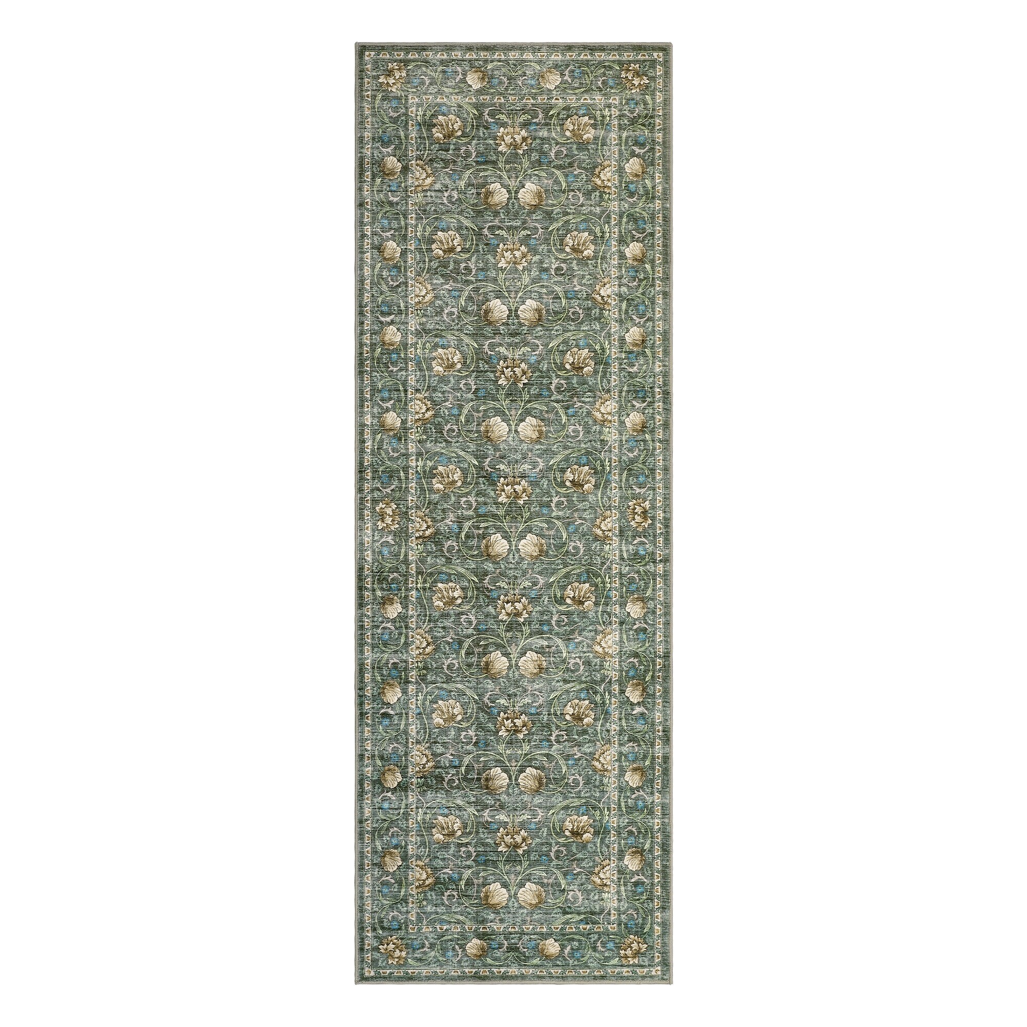 Garvee William Morris Style Floral Area Rug - Overstock - 43897389