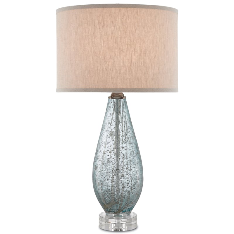 Currey & Company Optimist Blue Table Lamp - 29.5"h x 15.5"dia