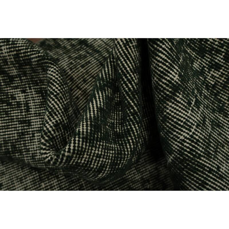 Hand Knotted Oriental 100% Wool Carpet Transitional Abstract Green Anatolian Area Rug - 6' 9'' X 4' 7''