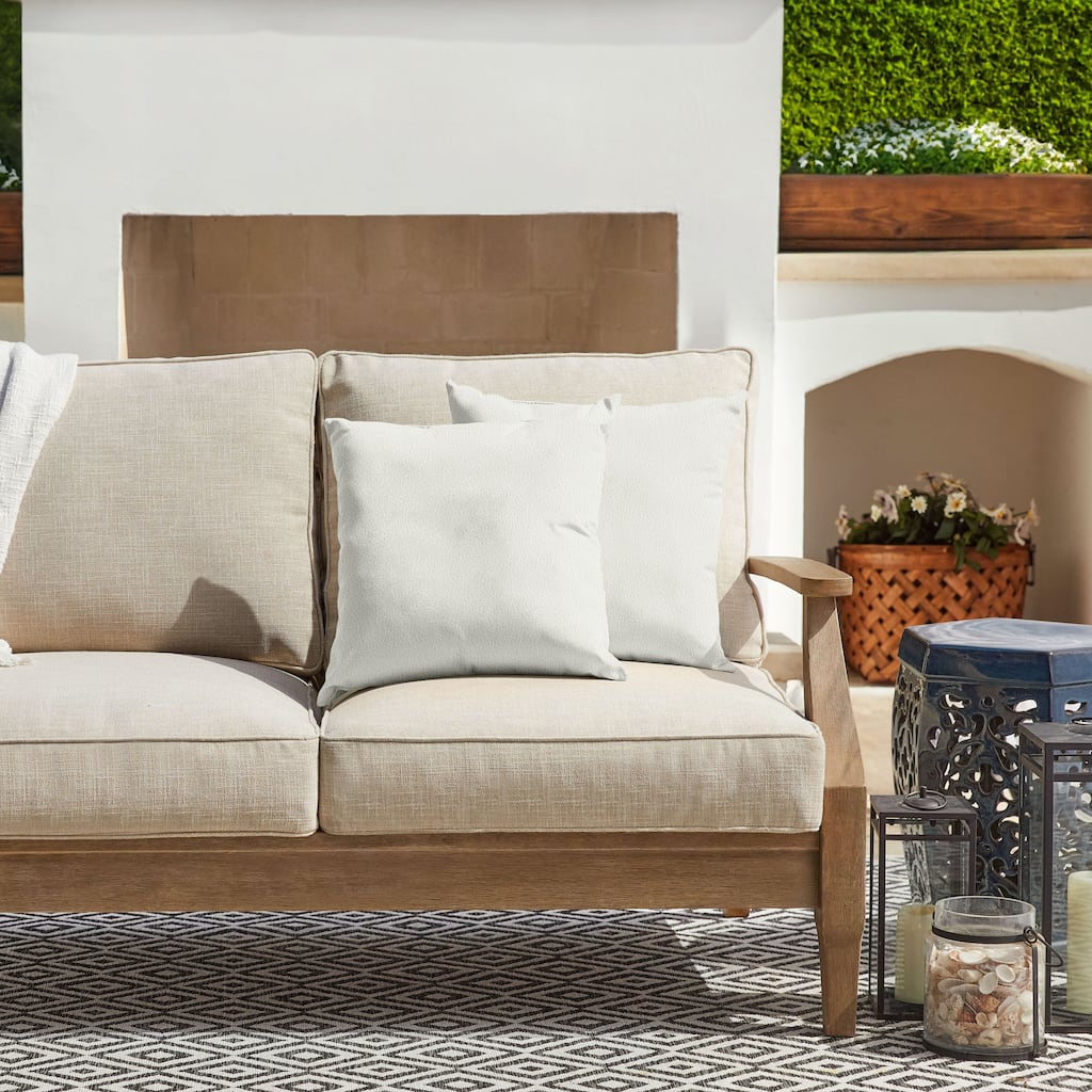 Sorra Home Outdoor Boucle Pillow Set of 2