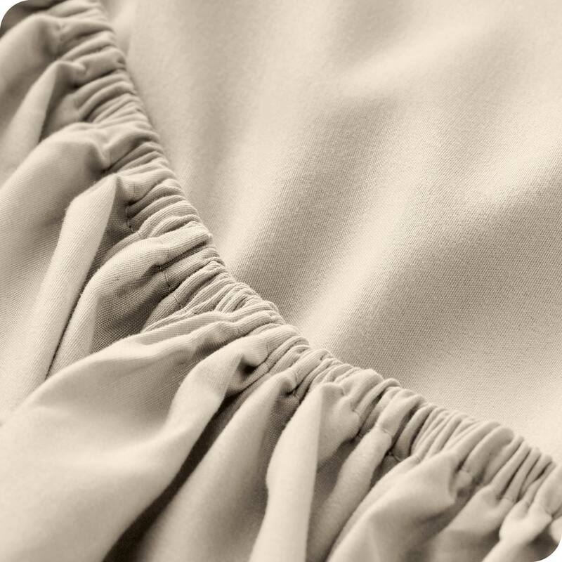 Bare Home Ultra-Soft Microfiber 22 Inch Extra Deep Pocket Fitted Sheet