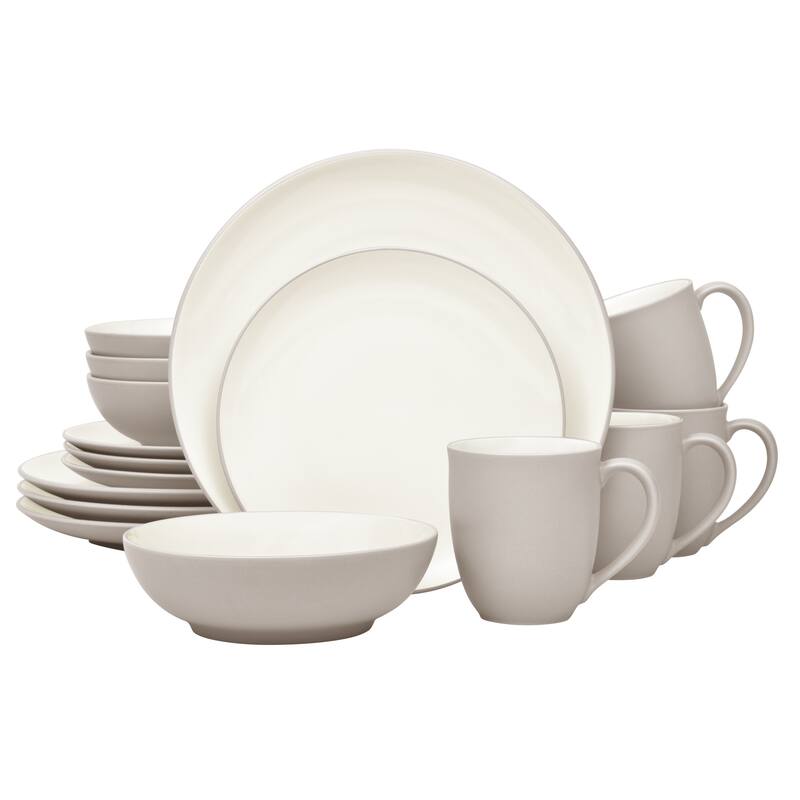 Noritake Colorwave 16-Piece Coupe Dinnerware Set, Service For 4 - Sand