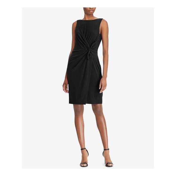 black wrap work dress
