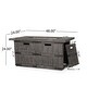 preview thumbnail 4 of 22, Arnton Outdoor Lightweight Concrete 48" Outdoor 40,000 BTU Rectangular Fire Pit by Christopher Knight Home