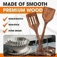 preview thumbnail 4 of 6, Cheer Collection Wooden Kitchen Utensils Set - 7 Piece