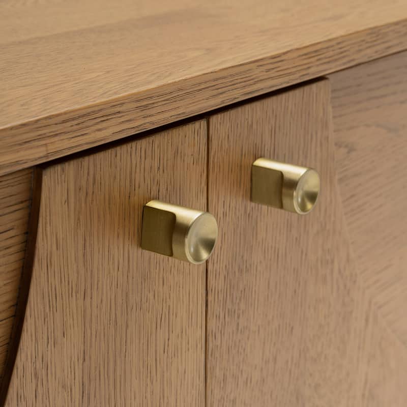 Studio London Oak Wood Zahra TV Stand for Wooden Entertainment Center