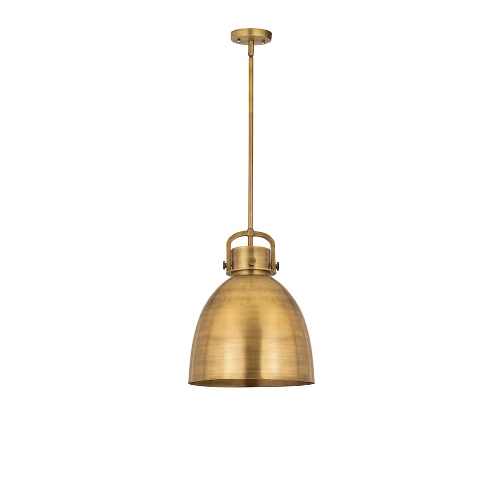Innovations Lighting Newton Metal Bell - 1 Light 14" Stem Hung Pendant