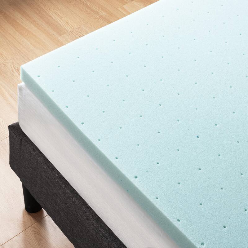 2 Inch Ventilated Gel Memory Foam Mattress Topper