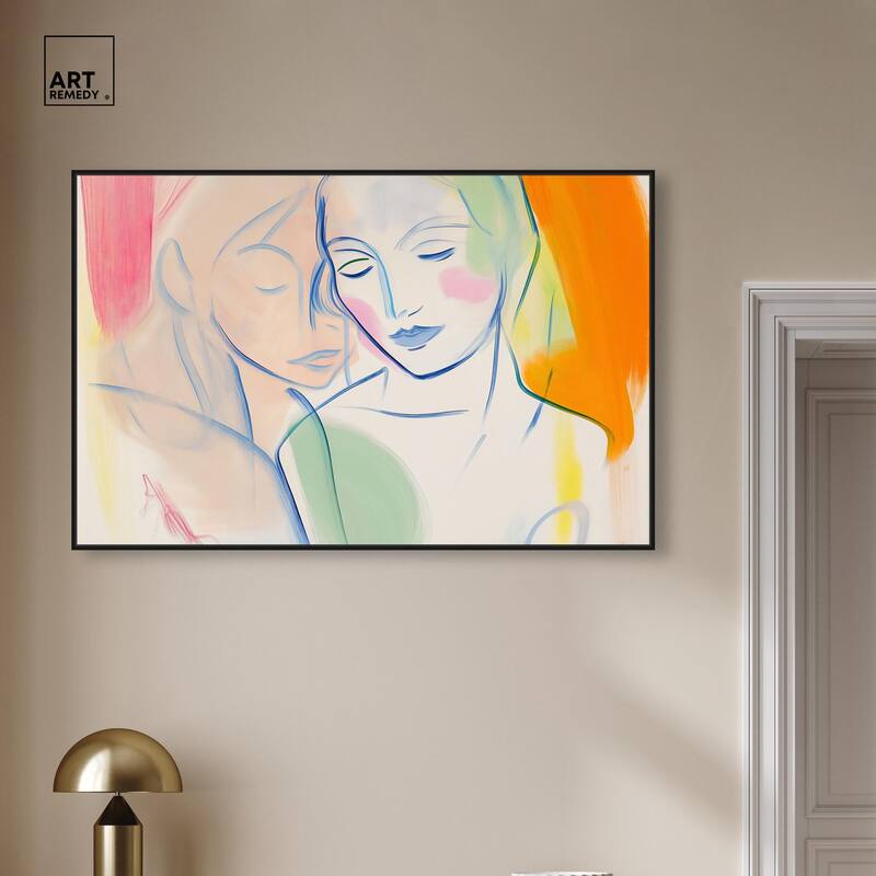 Brushstroke Bond Canvas by Art Remedy