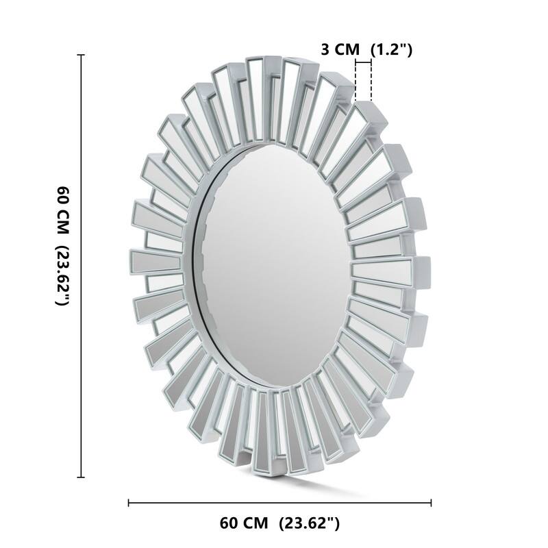 Sunburst Decorative Round Wall Mirror