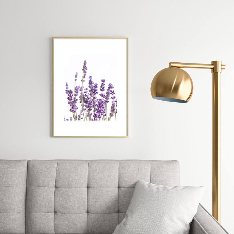 Anita's & Bella's Artwork Purple Lavender Metal Framed Art Print - Bed ...