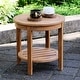 preview thumbnail 1 of 32, Cambridge Casual Sherwood Teak Patio Side Table 18" - Natural Teak