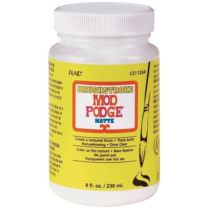 Shop Mod Podge Matte Brushstroke Finish 8oz 8oz Overstock 17317018