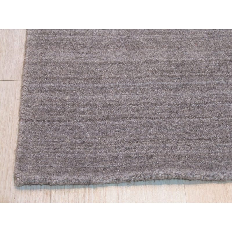 Brown Handmade Wool & Viscose Transitional Urban Rug, 9' x 12', Plush Elegant Home Accent - L