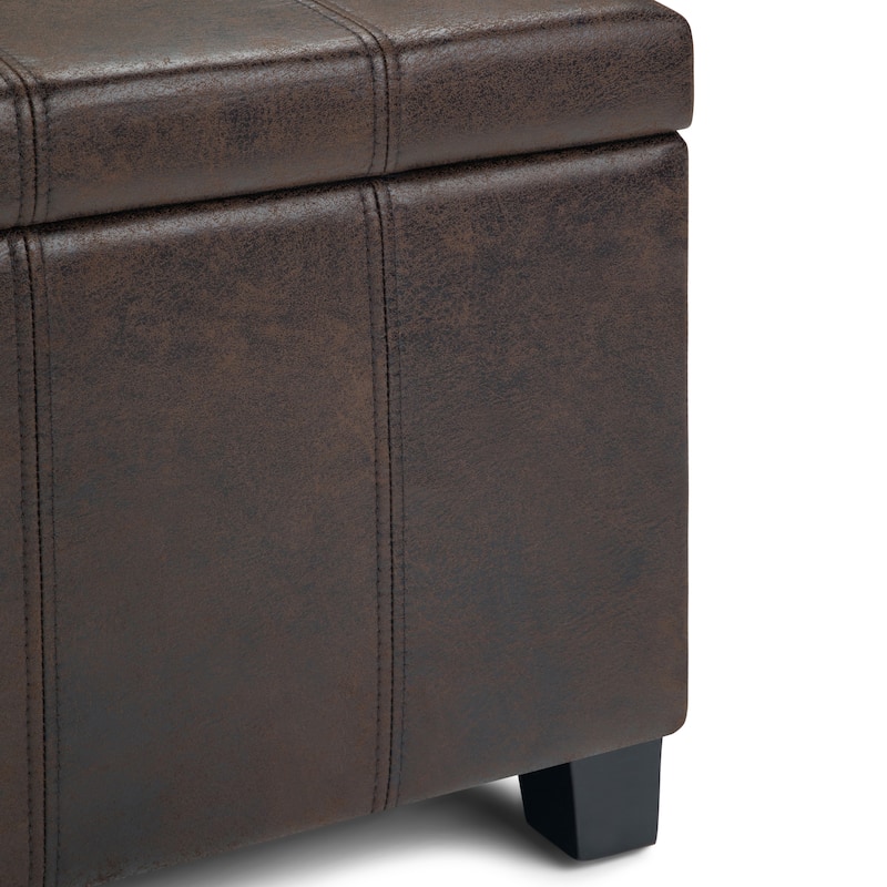 WYNDENHALL Lancaster 36 inch Wide Contemporary Rectangle Storage Ottoman