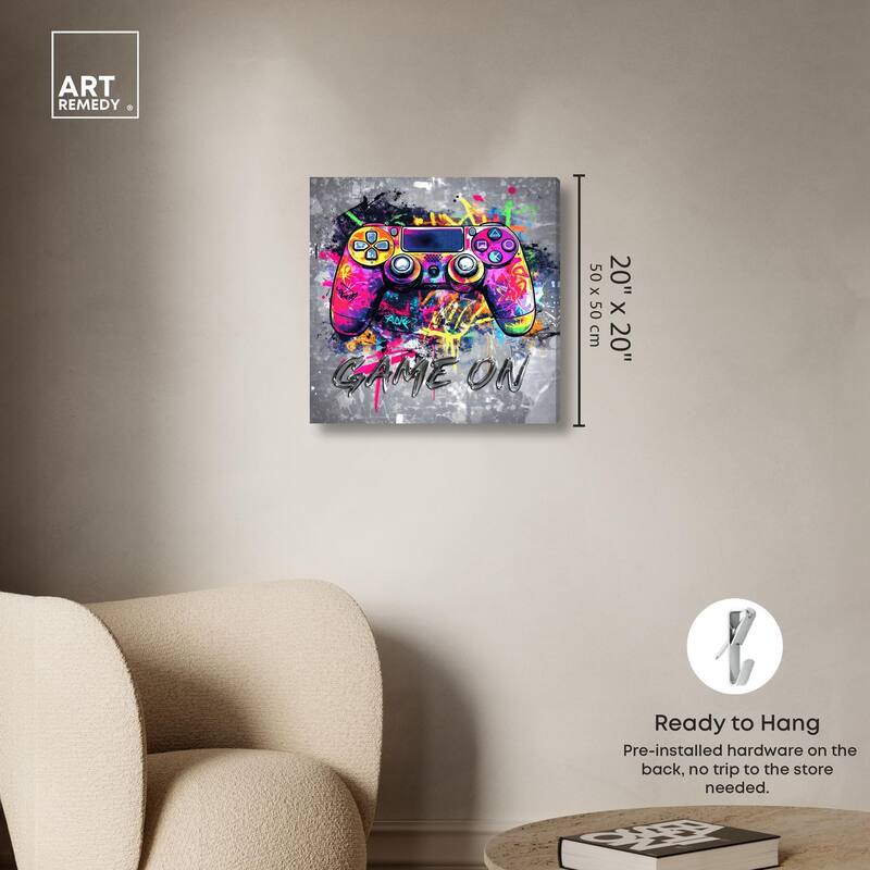 Game On Canvas by Art Remedy, Gallery Wrapped