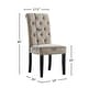 preview thumbnail 17 of 26, Roundhill Furniture Leviton Solid Wood Tufted Dining Chair (Set of 2)