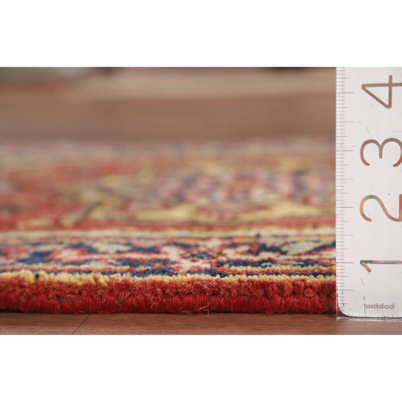 Orange Heriz Serapi Indian Accent Rug Handmade Wool Carpet - 2'0" x 3'0"