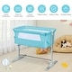 preview thumbnail 12 of 39, Travel Portable Baby Bed Side Sleeper Bassinet Crib with Carrying Bag - 38" x 19.5"-27.5" x 26.5"-34" (L x W x H)