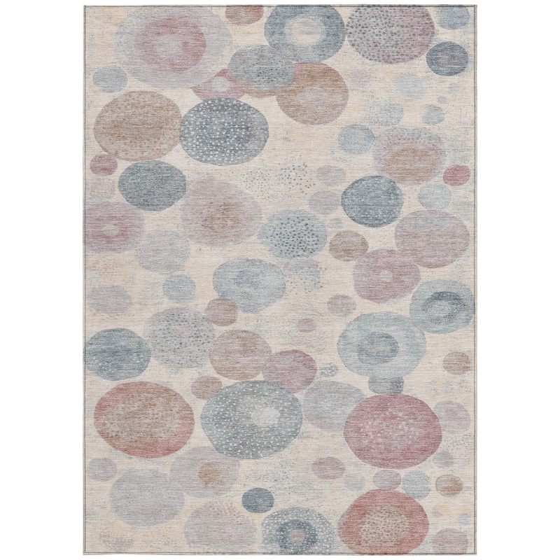 HomeRoots Geometric Transitional Rectangle Outdoor Rug