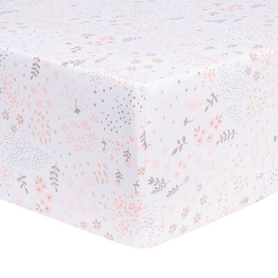 Blush Floral Fitted Crib Sheet