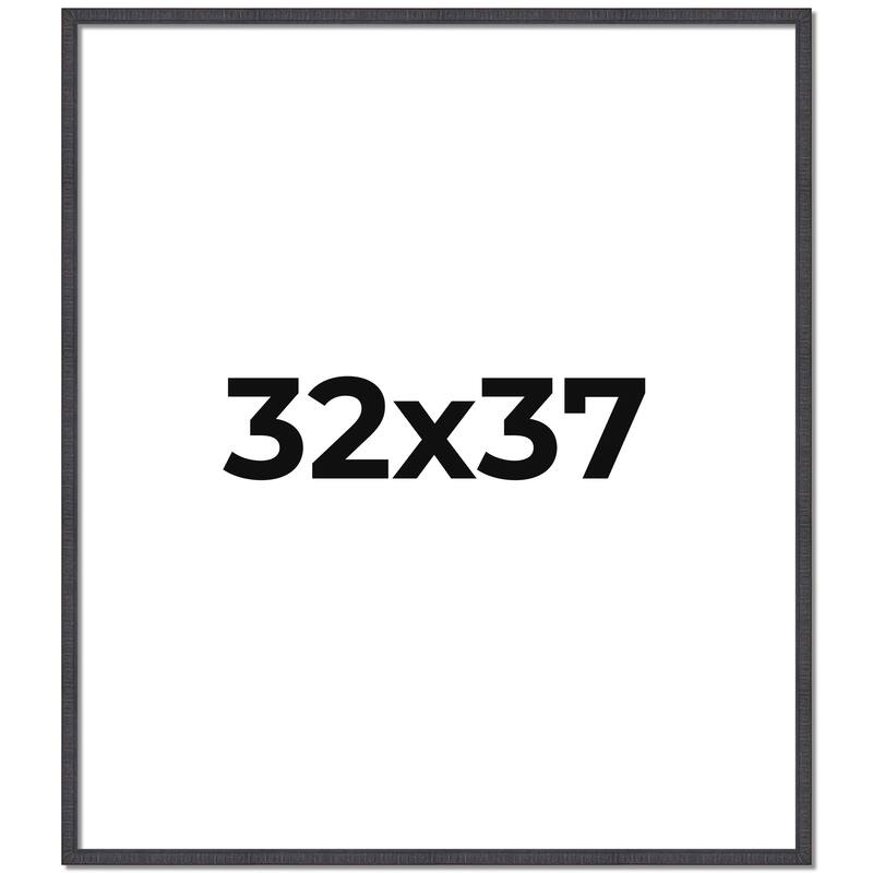 32x37 Frame Brown Solid Wood Picture Frame - Complete Modern Photo