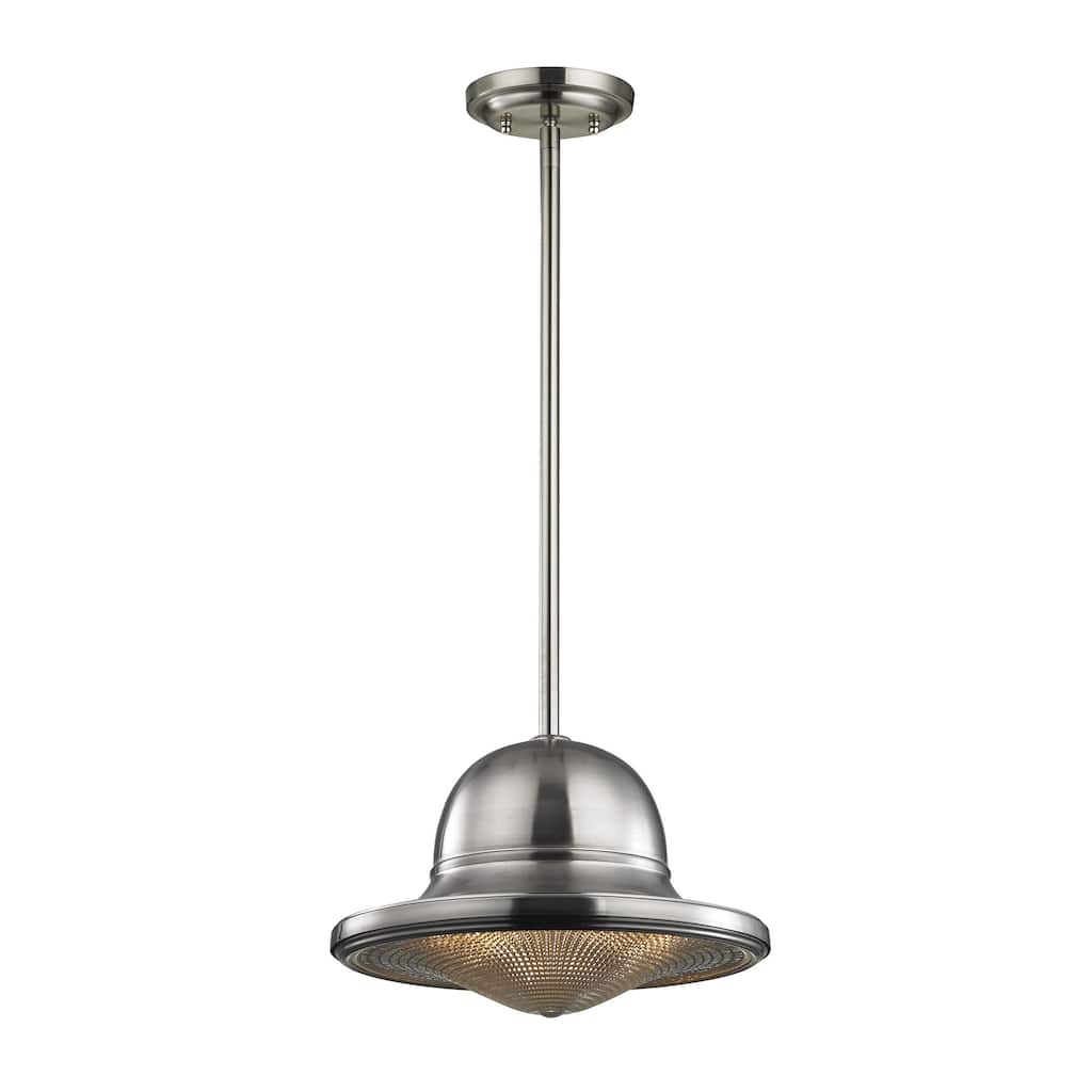 Urbano 13-inch Wide 1-Light Pendant in Brushed Nickel