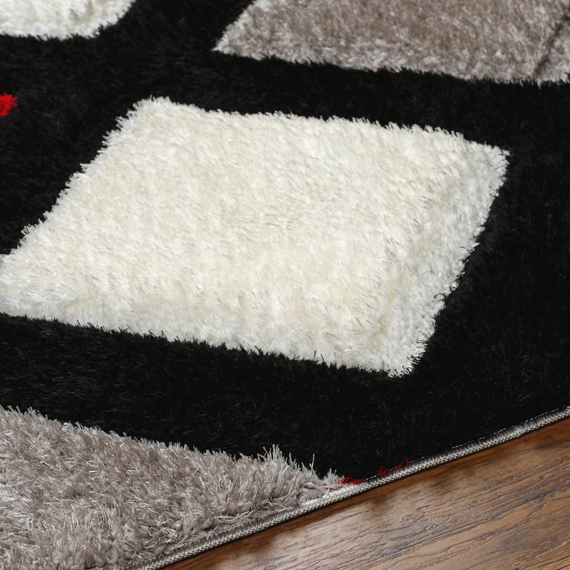 Livabliss Bologna Casual Trellis Plush Area Rug