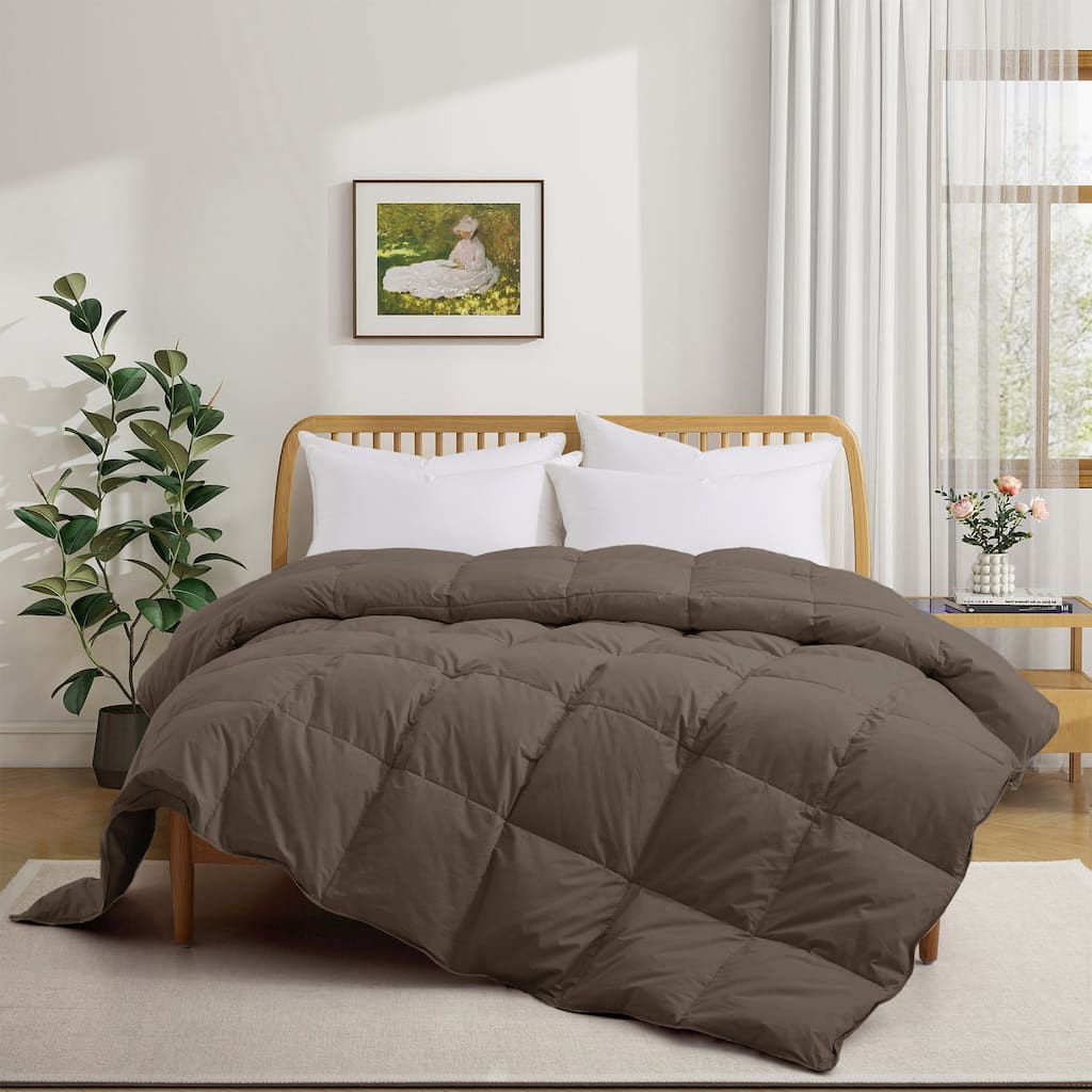 All Season Organic Cotton Down & Feather Comforter Made in Germany