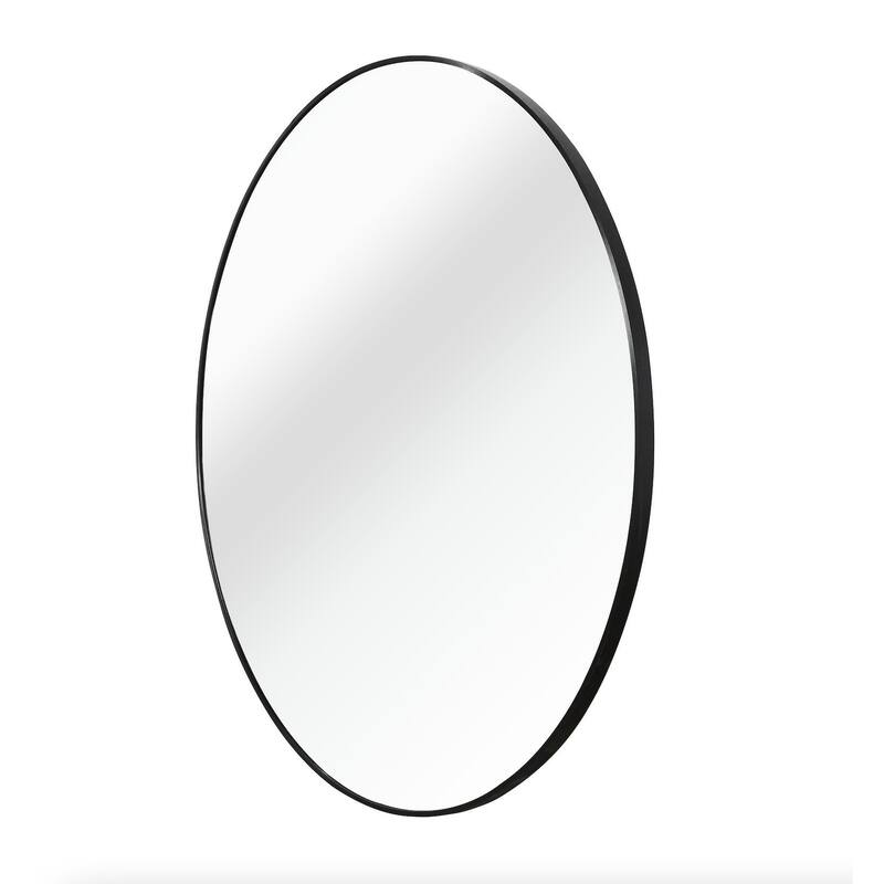 Round Wall Mirror Circle Bathroom Mirror Metal Frame for Bathroom Entryway Bedroom Living Room Wall Mounted Modern Rustic Decor