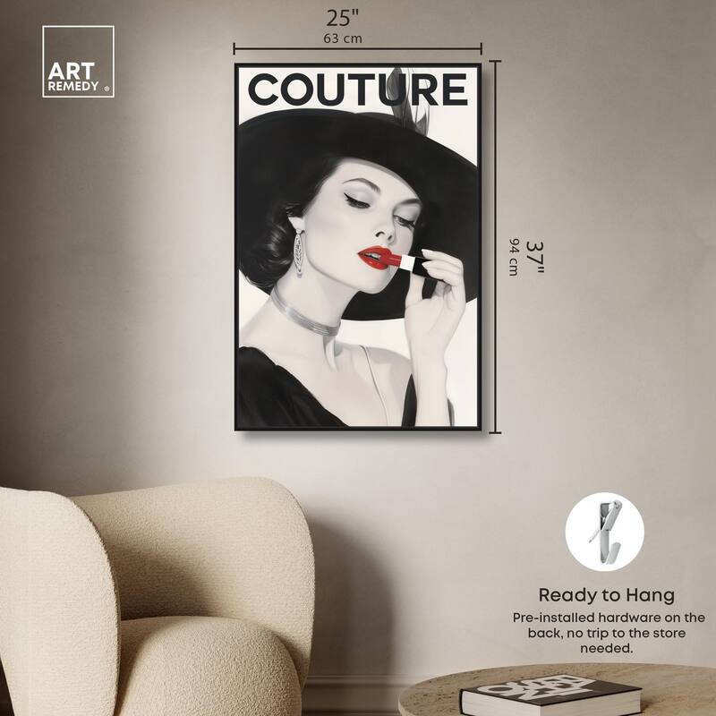 Lipstick Magazine Cover Canvas by Art Remedy