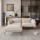 Option L shaped(2seats+1ottoman)tan