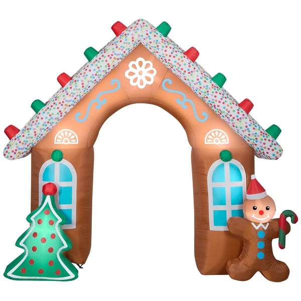 Gemmy Christmas Airblown Inflatable Gingerbread Archway 85 Ft Tall Multi On Sale Bed Bath 4728