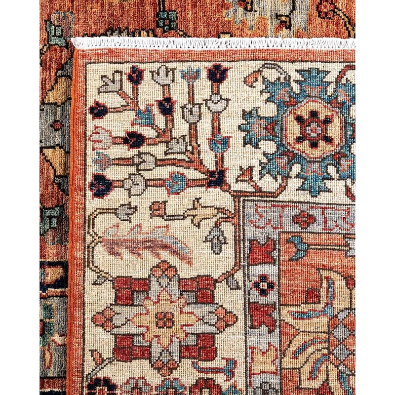 Serapi One-of-a-Kind Hand-Knotted Area Rug - Orange, 8' 2" x 9' 9" - 8' 2" x 9' 9"