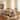 Christopher Knight Home - Rustic Extendable Dining Set with Dining Table and Upholstered Armless Dining Chairs
