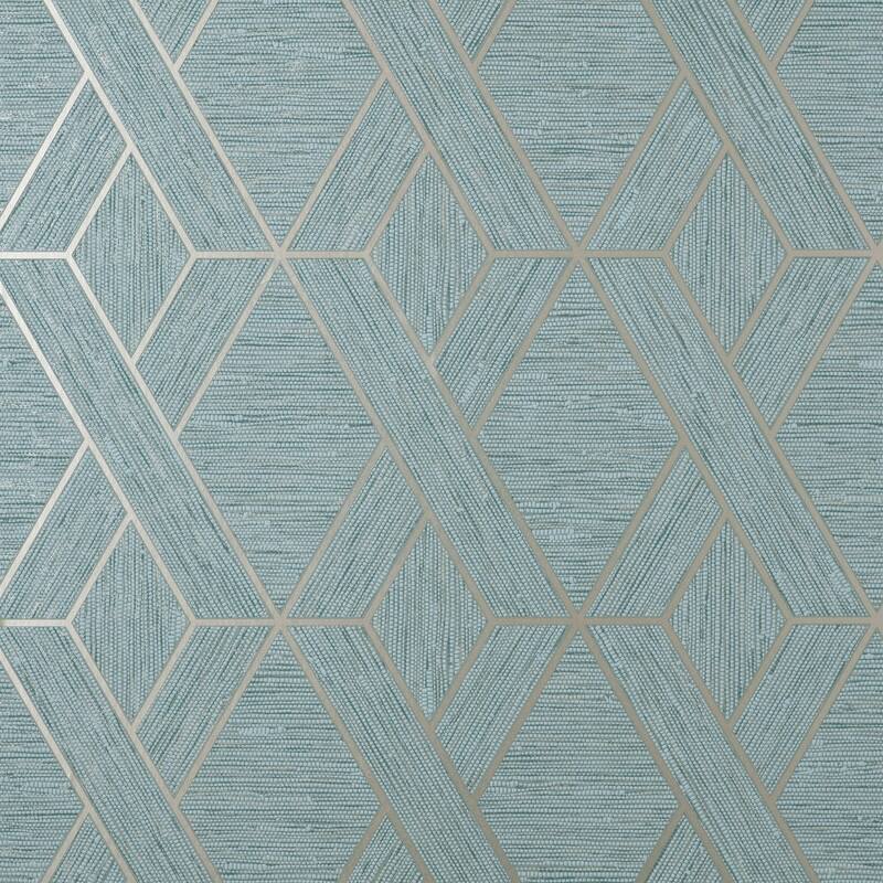 Fine Decor Malcolm Teal Geo Wallpaper