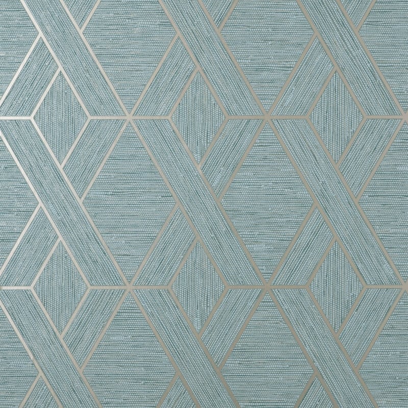 Fine Decor Malcolm Teal Geo Wallpaper