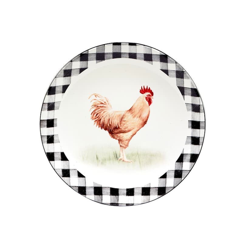Certified International On The Farm 9" Salad/Dessert Plates, Set of 4 - 9" x 9"