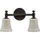 preview thumbnail 1 of 1, Quorum International Rossington 2 Light 16-1/8" Wide Bathroom Vanity