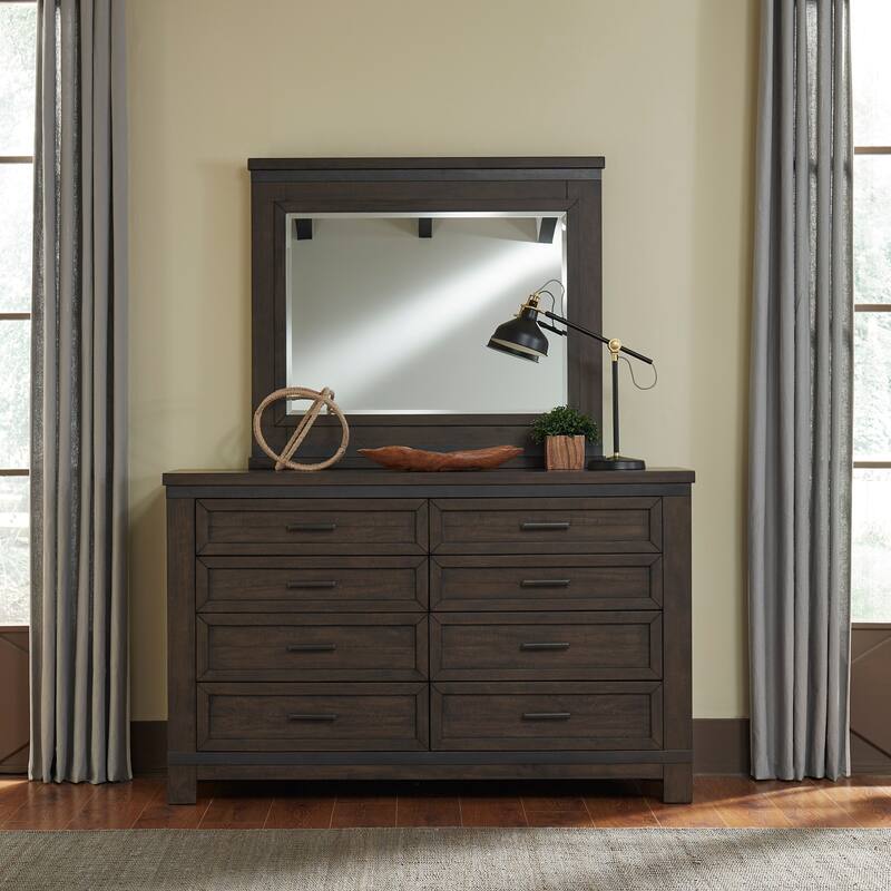 Liberty Furniture Thornwood Hills Storage Bed, Dresser & Mirror, Chest, Night Stand - King or Queen