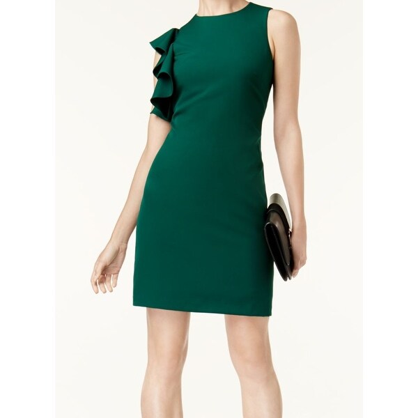julia jordan ruffled sheath dress