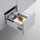 preview thumbnail 11 of 17, Ove Decors Lelio III 60 in. Double Sink Vanity in Grey Brushed Nickel