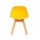 preview thumbnail 21 of 43, Porthos Home Brynn Kids Chair, Plastic Shell With Seat Cushion, Beech Wood Legs
