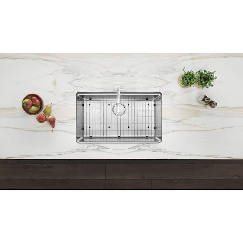Ruvati 31-inch Undermount Workstation 16 Gauge Stainless Steel Kitchen Sink Single Bowl – RVM5231