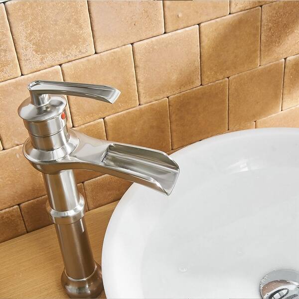 Shop Widespread Single Handle Nickle Bathroom Faucet With Drain Assembly Overstock 31624170