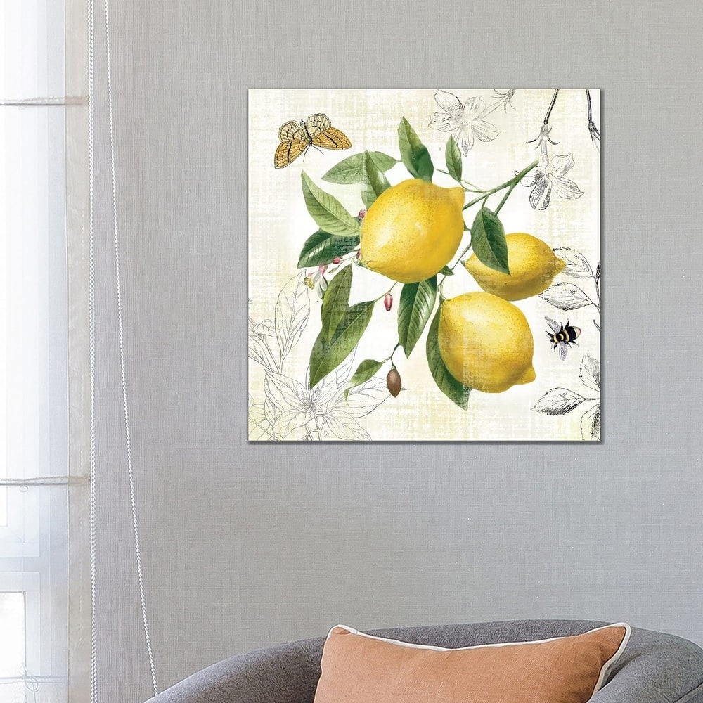 iCanvas "Linen Lemons II" by Nan Canvas Print